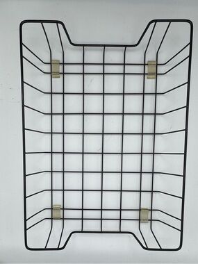Paper or Letter Tray - 
Black Metal Wire Stackable Desk Organizer
